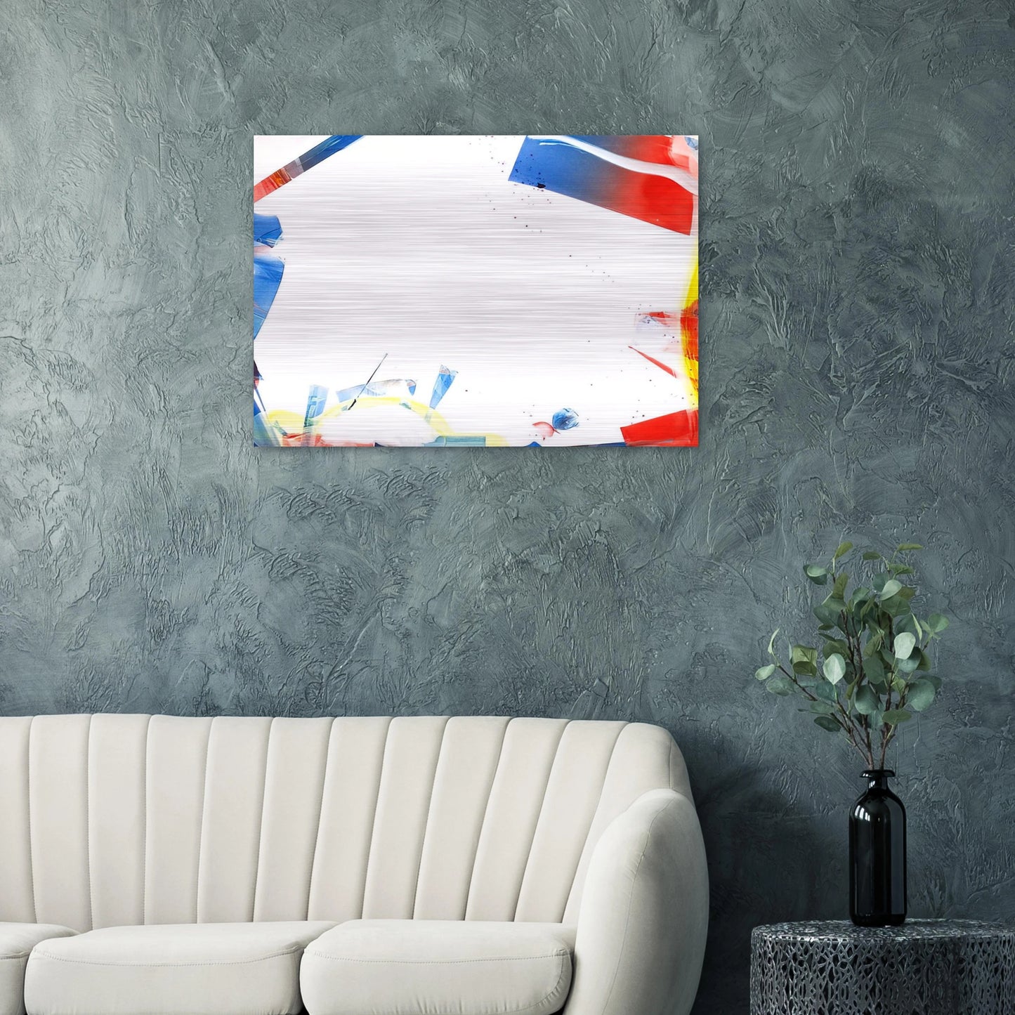 Untitled SFM66-04 - Sam Francis Brushed Aluminum Print - 70x100 cm / 28x40 inches | Sam Francis Aluminum Print | Sam Francis Prints