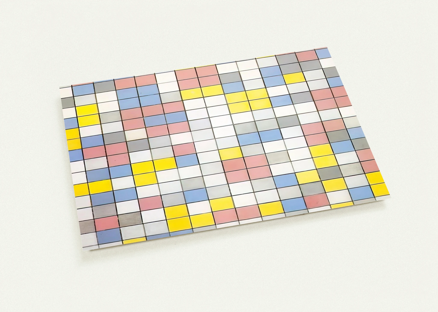 Composition with Grid IX By Piet Mondrian Pack of 10 Post Cards | Piet Mondrian Post Cards | A6 (10.5 x 14.8 cm) - 4.1 x 5.8 inches