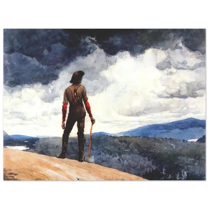 Winslow Homer - THE WOODCUTTER 75x100 cm / 30x40inches Fine Art Poster