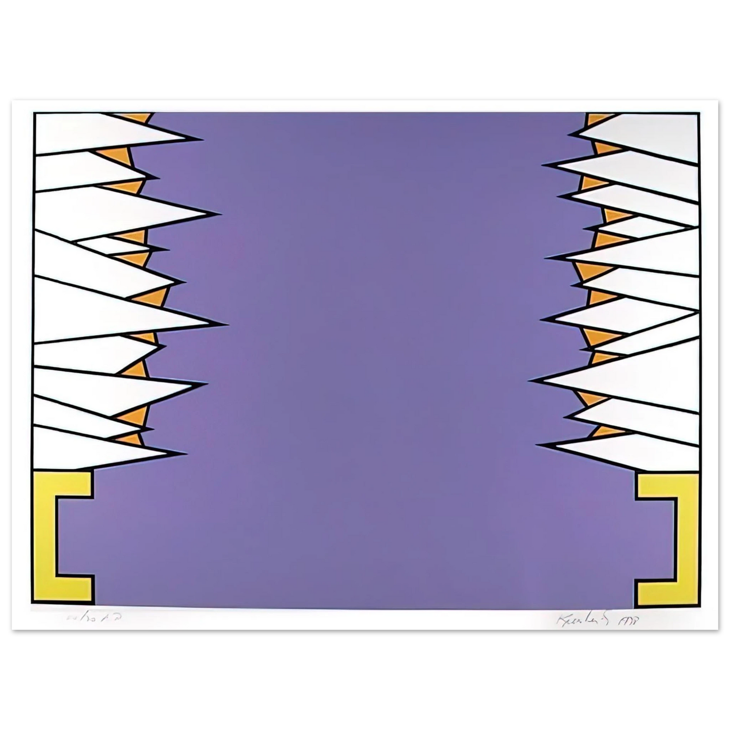 Nicholas Krushenick - Over the Rainbow - 1978 Fine Art Poster - Default Title