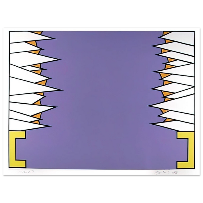 Nicholas Krushenick - Over the Rainbow - 1978 75x100 cm / 30x40inches Fine Art Poster
