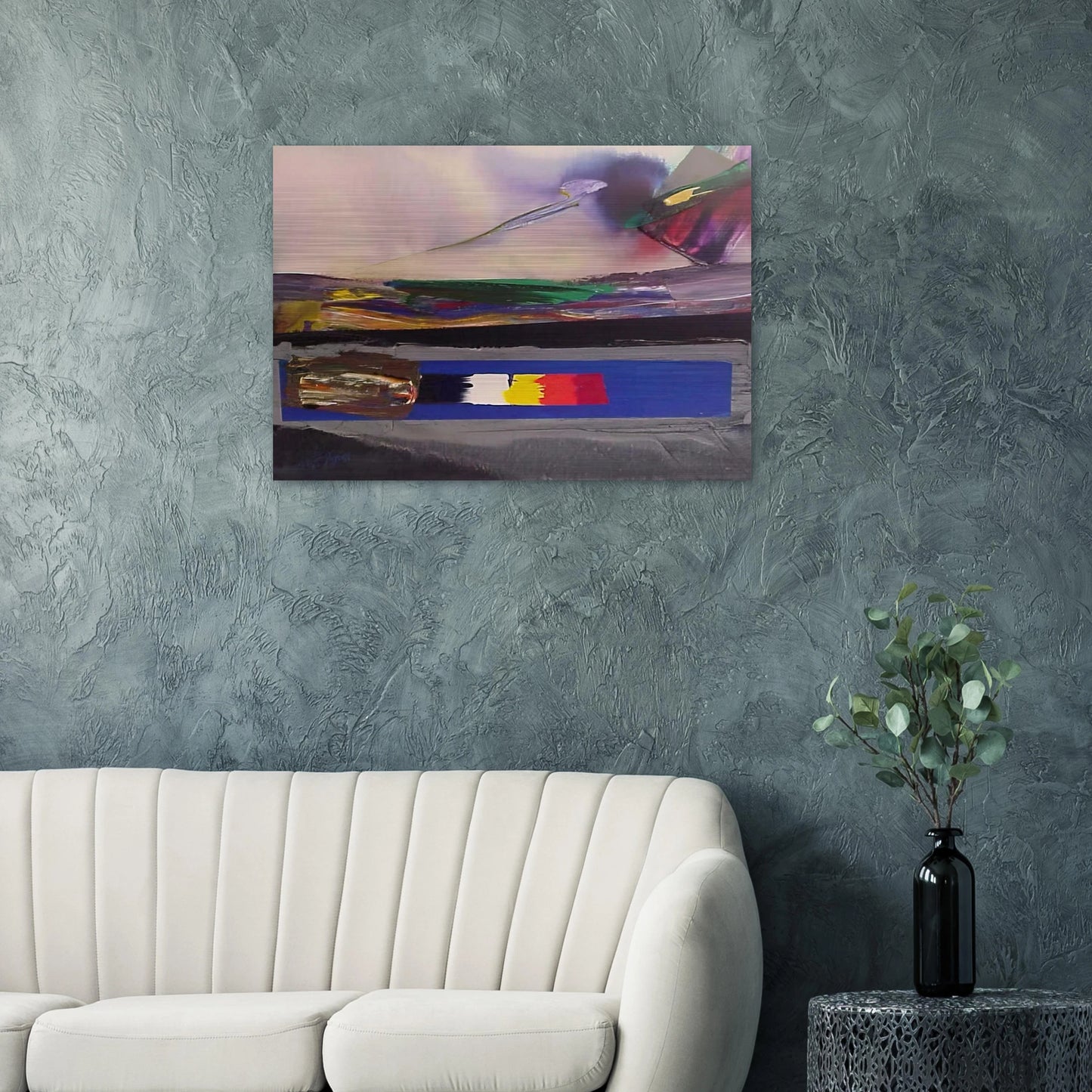 Phenomena Prism Yield - 1986 - Paul Jenkins Brushed Aluminum Print - 70x100 cm / 28x40 inches | Paul Jenkins Aluminum Print | Paul Jenkins Prints