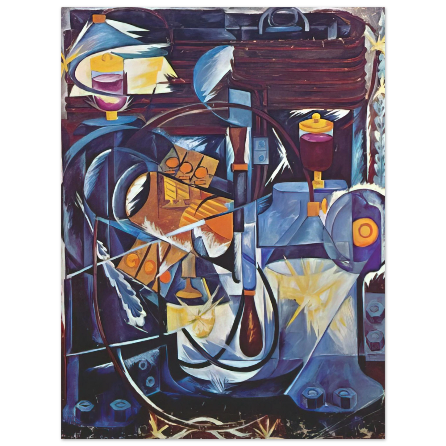 Natalia Goncharova - Dynamo machine - 1913 Fine Art Poster - Default Title