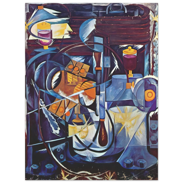Natalia Goncharova - Dynamo machine - 1913 75x100 cm / 30x40inches Fine Art Poster