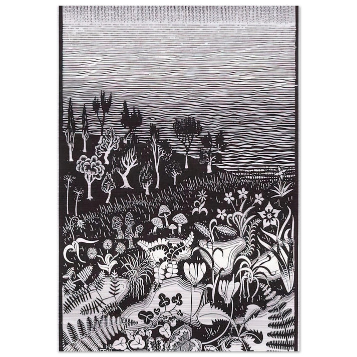 THE 3RD DAY OF THE CREATION - MC Escher Brushed Aluminum Print - 70x100 cm / 28x40 inches | MC Escher Aluminum Print | MC Escher Prints