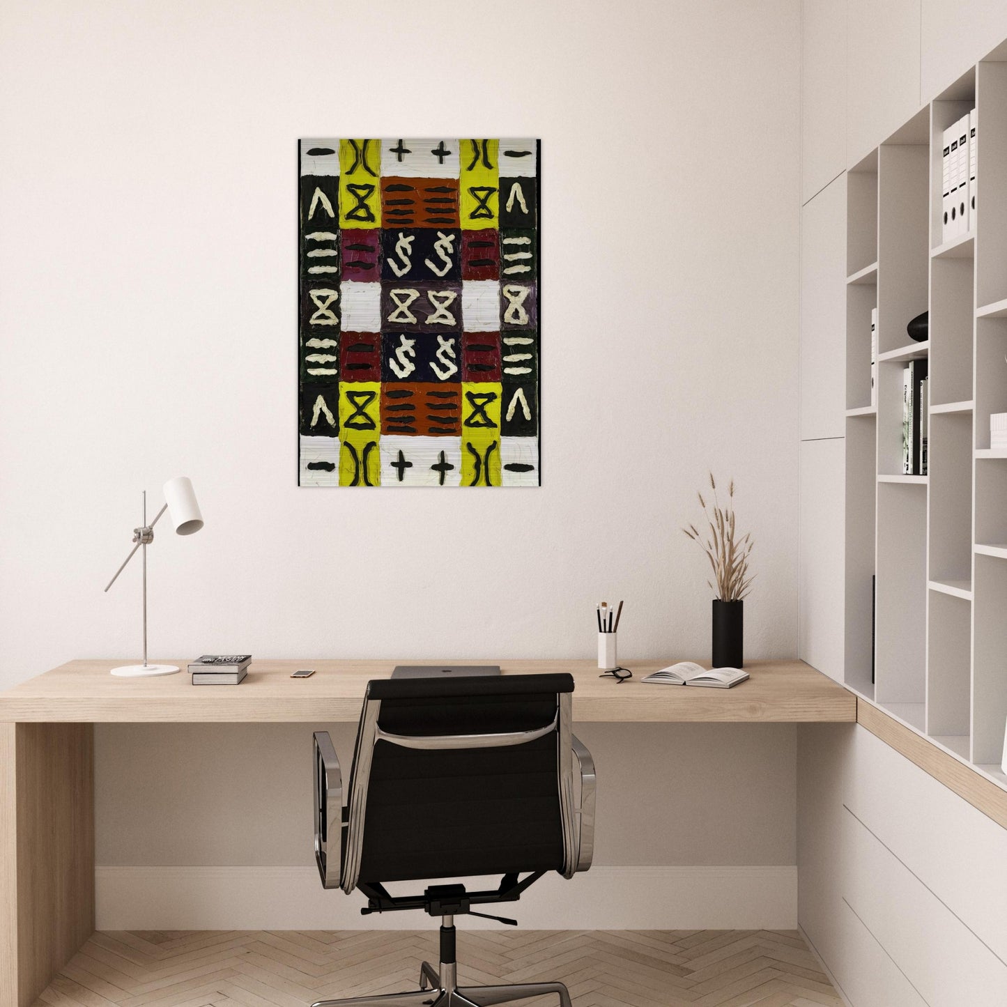 A Perfect Equal Area I - 1960 - Alfred Jensen Brushed Aluminum Print - 70x100 cm / 28x40 inches | Alfred Jensen Aluminum Print | Alfred Jensen Prints