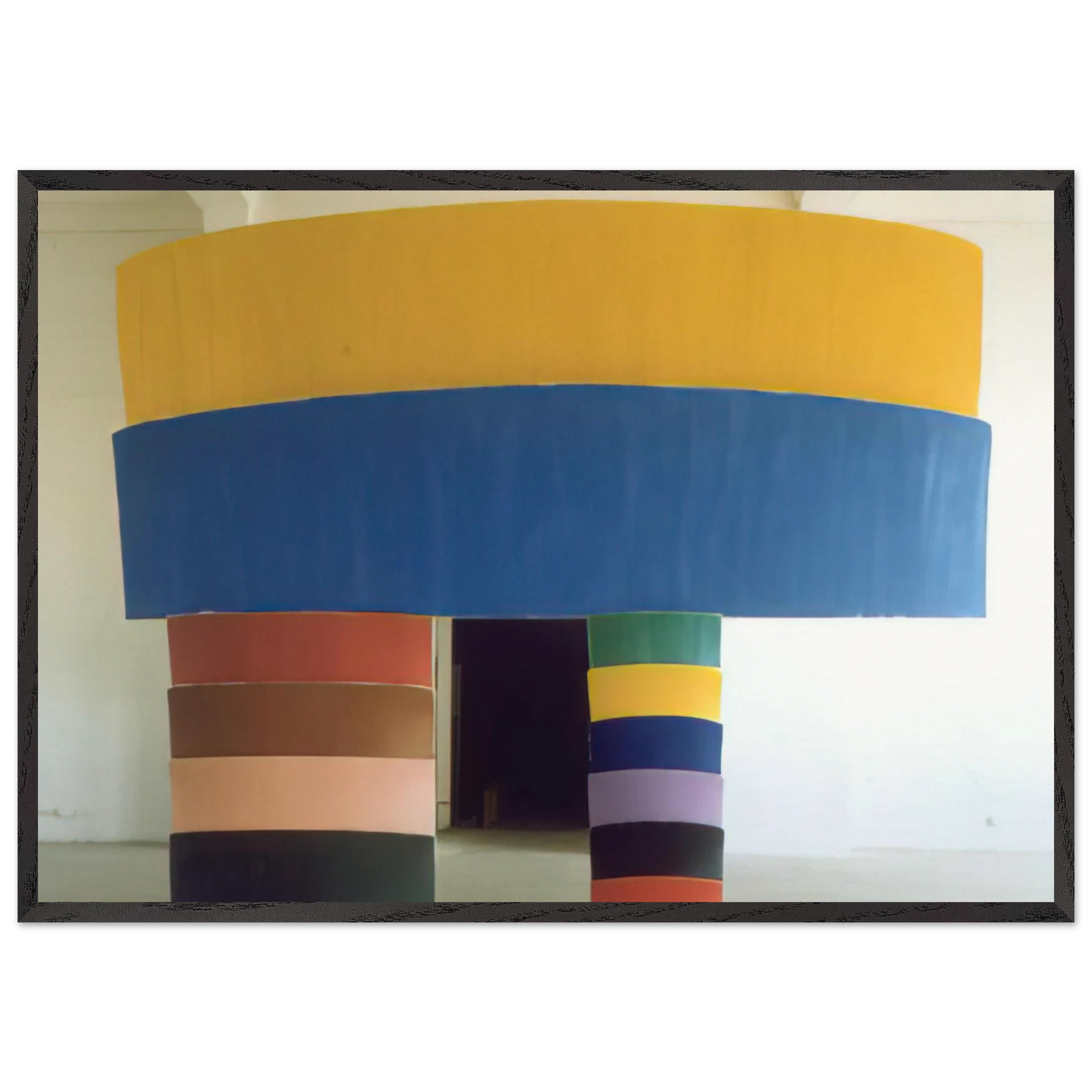 Entrance - 1972 - Ron Gorchov 70x100 cm / 28x40 inches Framed Art Print – Black Wooden Frame