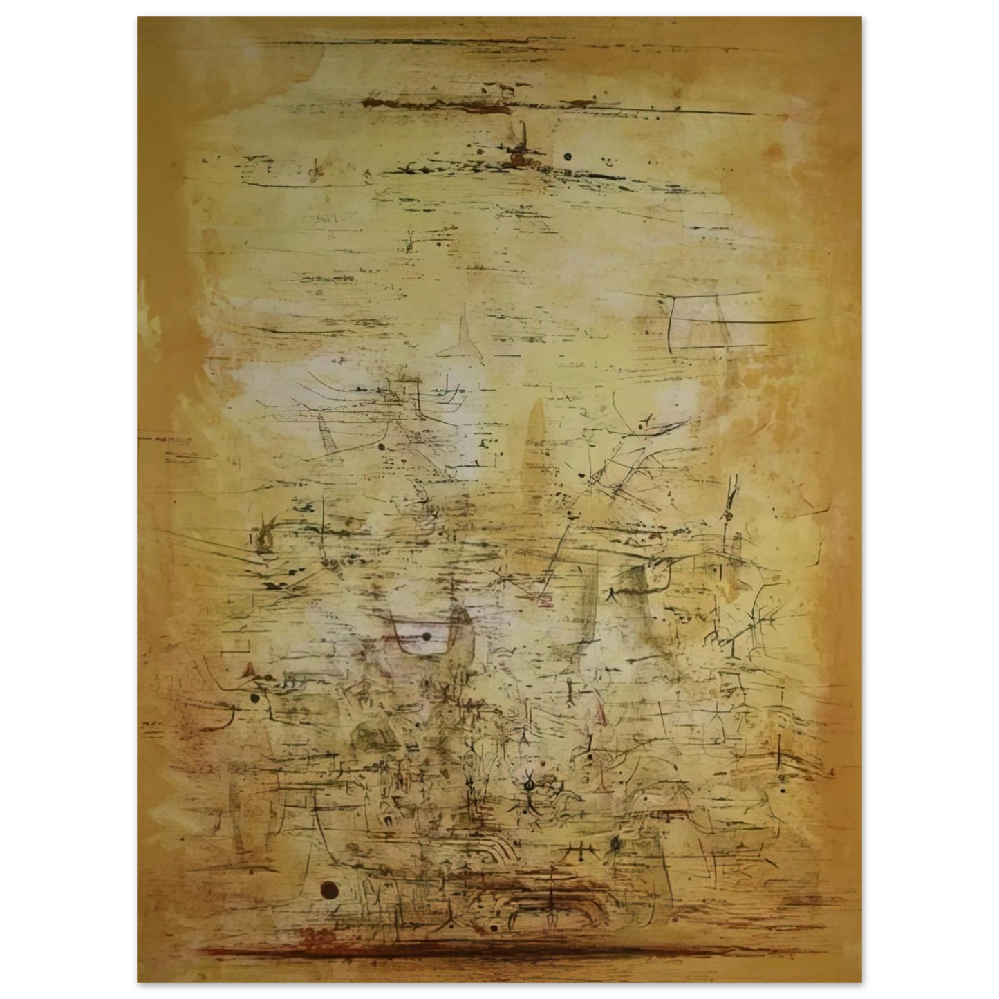 Zao Wou-Ki - VOL D OISEAUX 1954 Fine Art Poster - Default Title
