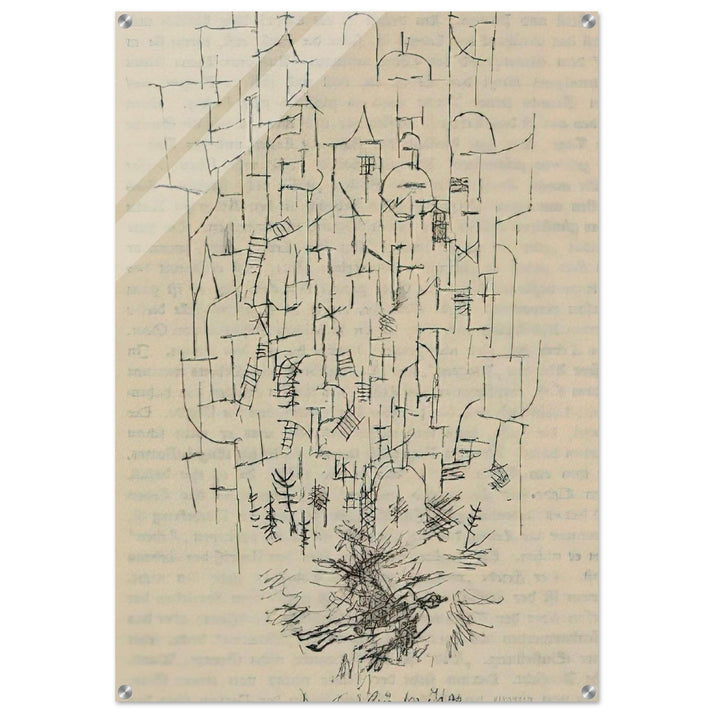 DEATH FOR THE IDEA 1915 - Paul Klee Acrylic Print - 70x100 cm / 28x40″ inches | Paul Klee Wall Art | Paul Klee Prints