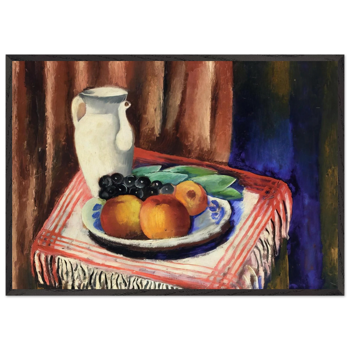 STILL LIFE WITH LEMONS 1917 - Moise Kisling 70x100 cm / 28x40 inches Framed Art Print – Black Wooden Frame