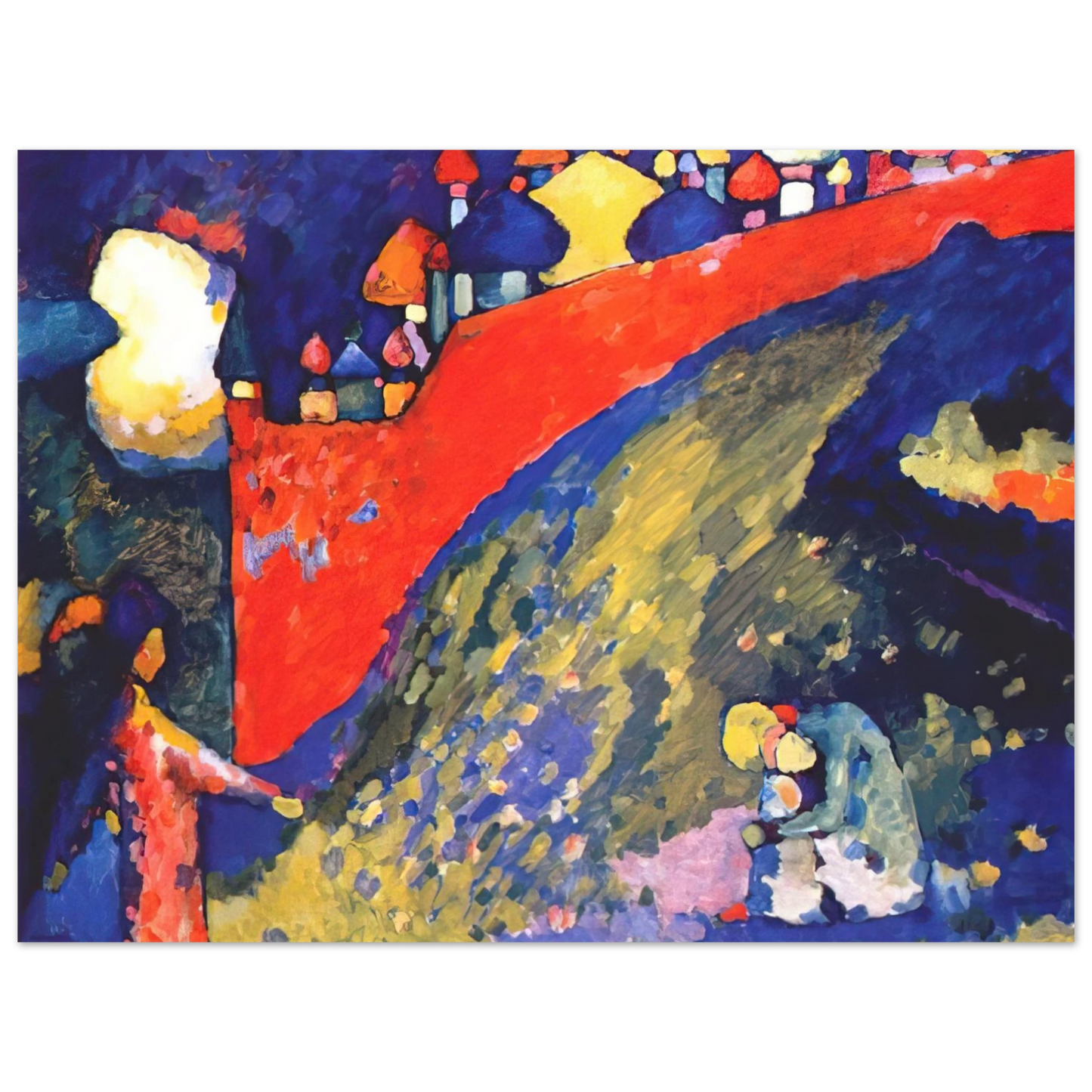 Wassily Kandinsky - RED WALL DESTINY 1909 Fine Art Poster - Default Title