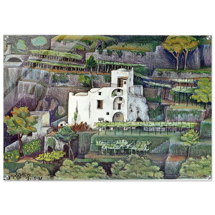 FARMHOUSE RAVELLO COLOUR - MC Escher Acrylic Print - 70x100 cm / 28x40″ inches | Maurits Cornelis Escher Prints