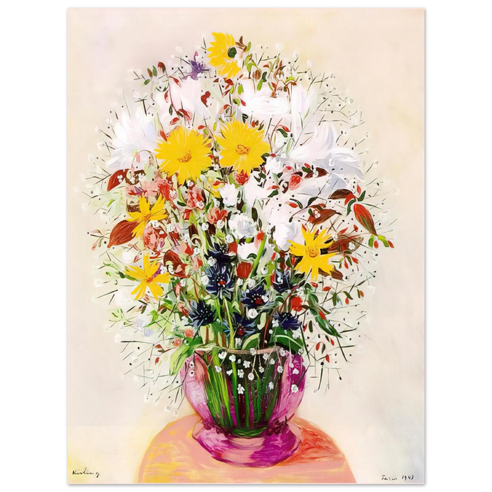 Moise Kisling - BOUQUET OF FLOWERS 75x100 cm / 30x40inches Fine Art Poster