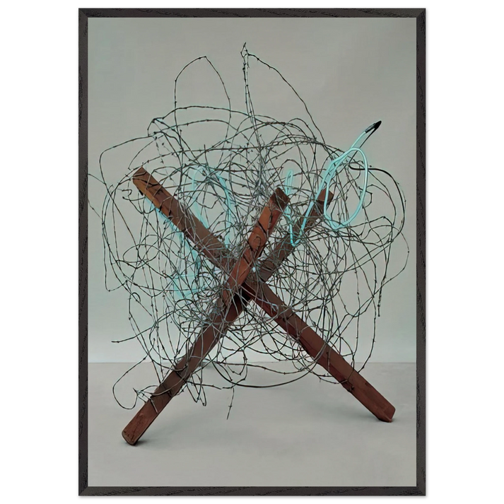 Wall artTumbleweed - James Rosenquist 70x100 cm / 28x40 inches Framed Art Print – Black Wooden Frame