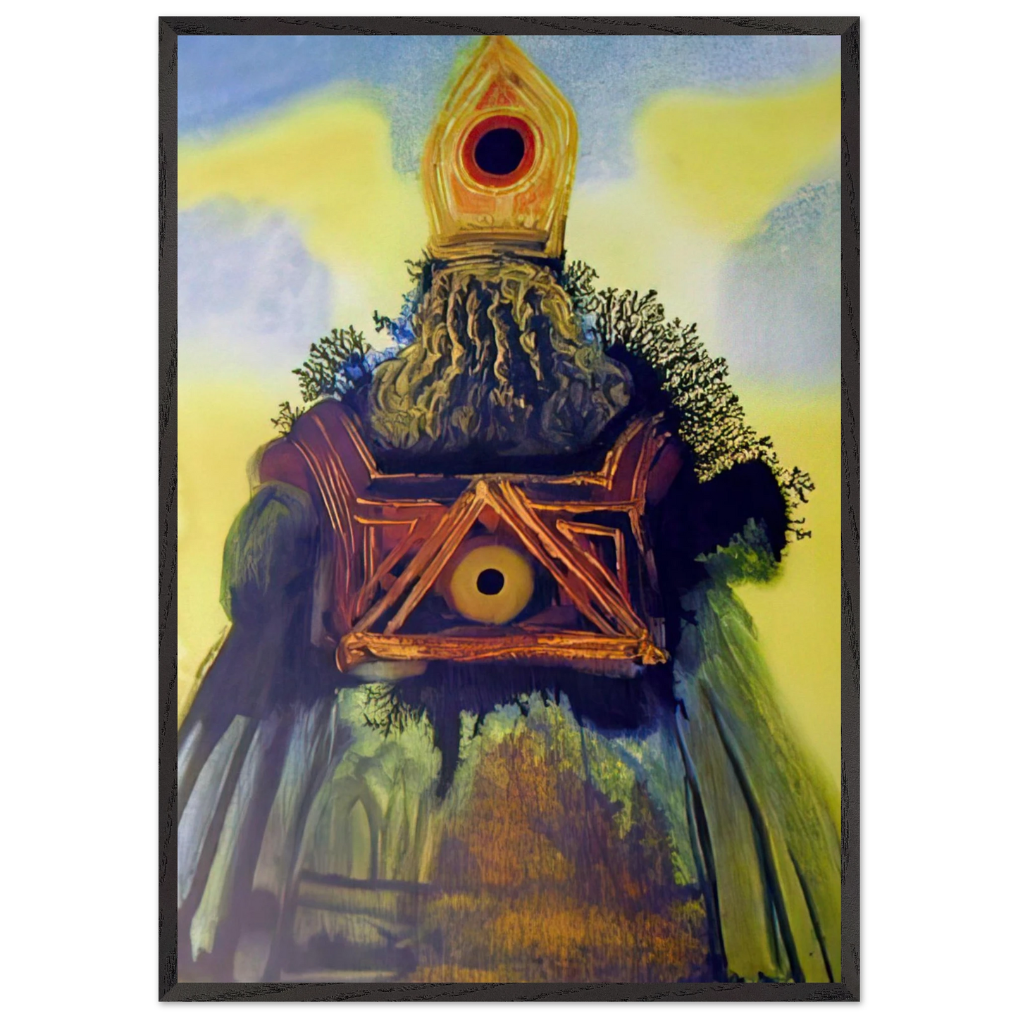 ARCA FOEDERIS 1967 - Salvador Dali Framed Art Print – Black Wooden Frame - Default Title - -Framed Art Print