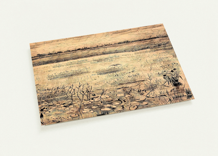 Marsh with Water Lillies By Vincent van Gogh Pack of 10 Post Cards | Vincent van Gogh Post Cards | A6 (10.5 x 14.8 cm) - 4.1 x 5.8 inches