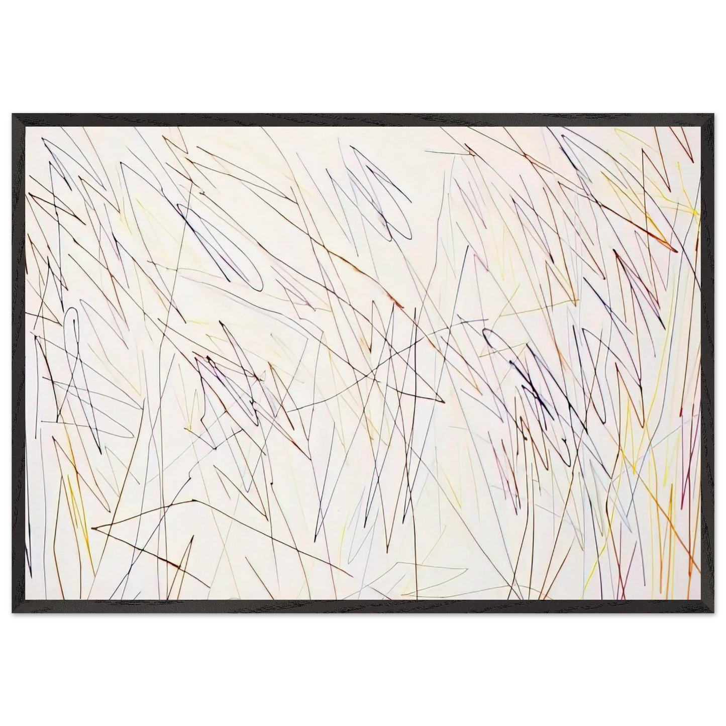 Iceberg - 1974 - Ronnie Landfield 70x100 cm / 28x40 inches Framed Art Print – Black Wooden Frame