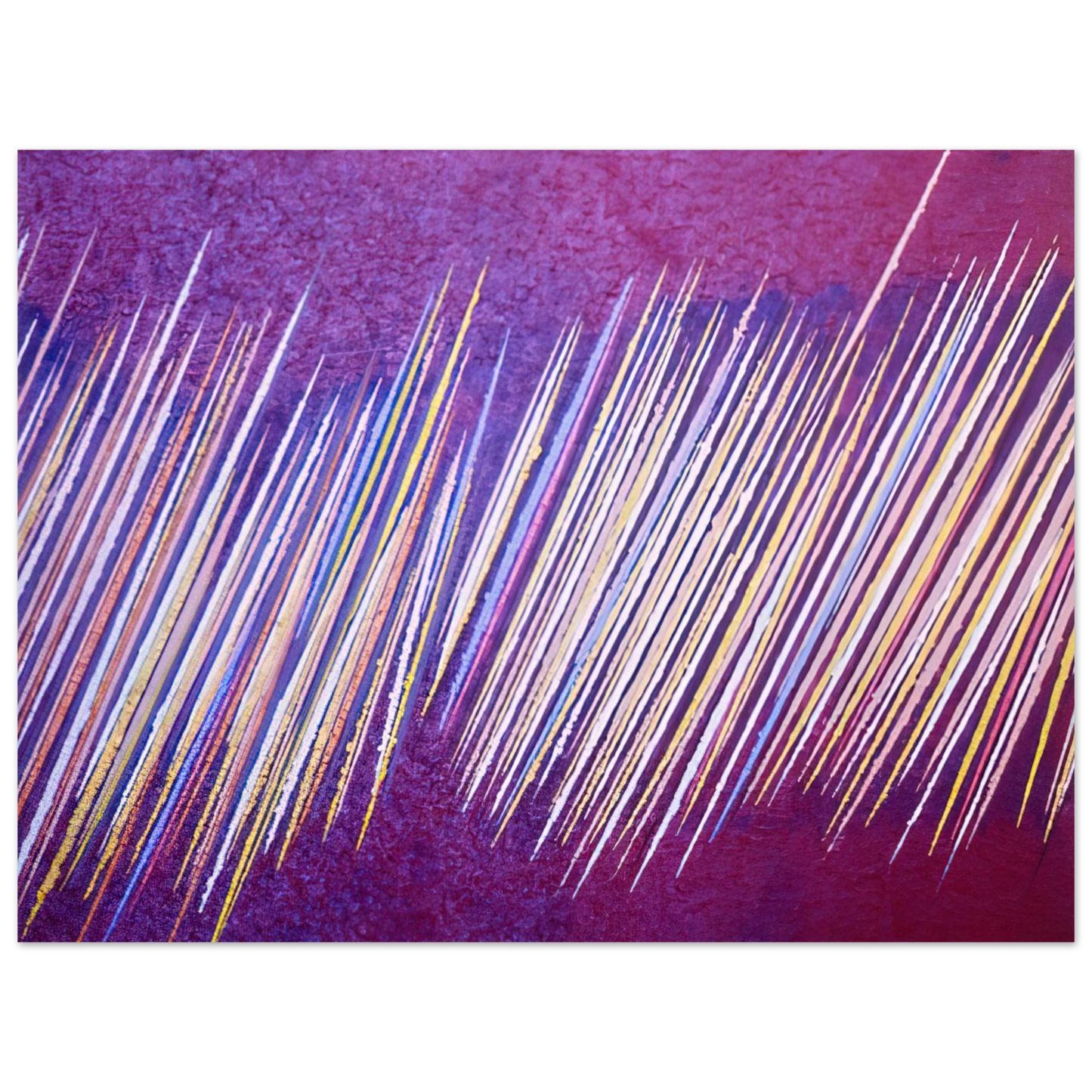 Ronnie Landfield - Red Line Painting II - 1968 Fine Art Poster - Default Title