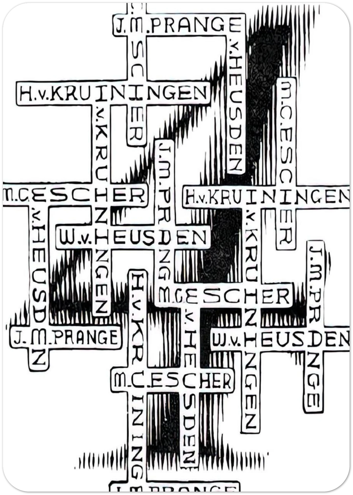 ESCHER (29) By MC Escher Pack of 10 Post Cards | MC Escher Post Cards | A6 (10.5 x 14.8 cm) - 4.1 x 5.8 inches