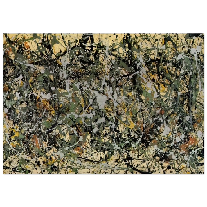 NUMBER 8 1949 - Jackson Pollock Brushed Aluminum Print - 70x100 cm / 28x40 inches | Jackson Pollock Aluminum Print | Jackson Pollock Prints