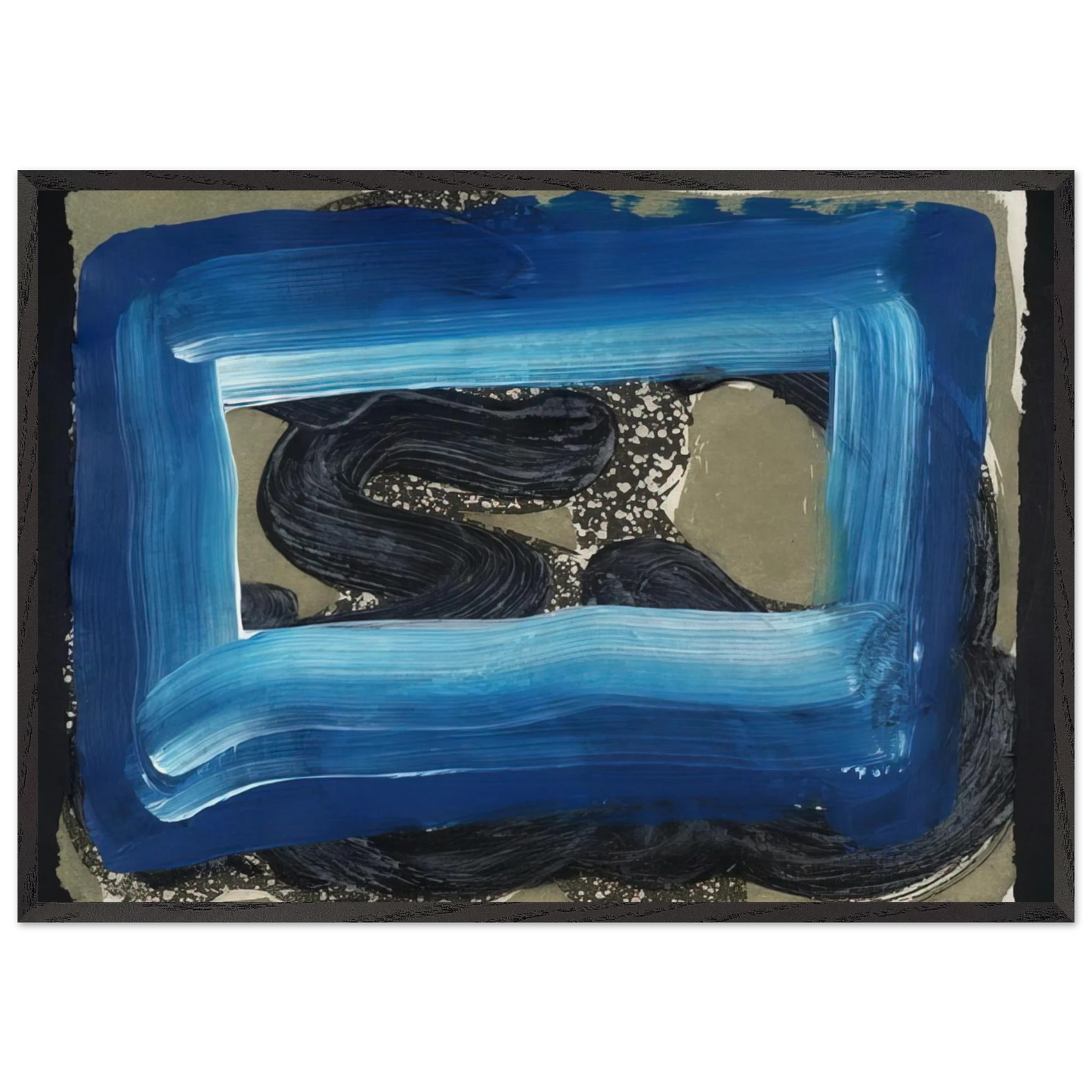 Seafood - 2001 - Howard Hodgkin Framed Art Print – Black Wooden Frame - Default Title - -Framed Art Print