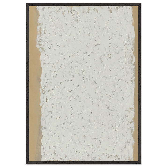 Enter - Minimalism - Robert Ryman 70x100 cm / 28x40 inches Framed Art Print – Black Wooden Frame