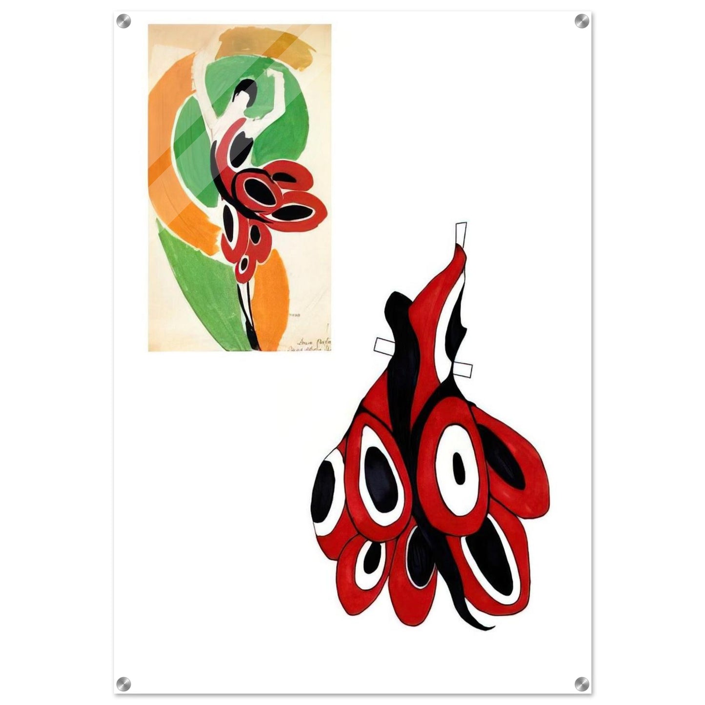 FASHION ILLUSTRATION 6 - Sonia Delaunay Acrylic Print - 70x100 cm / 28x40″ inches