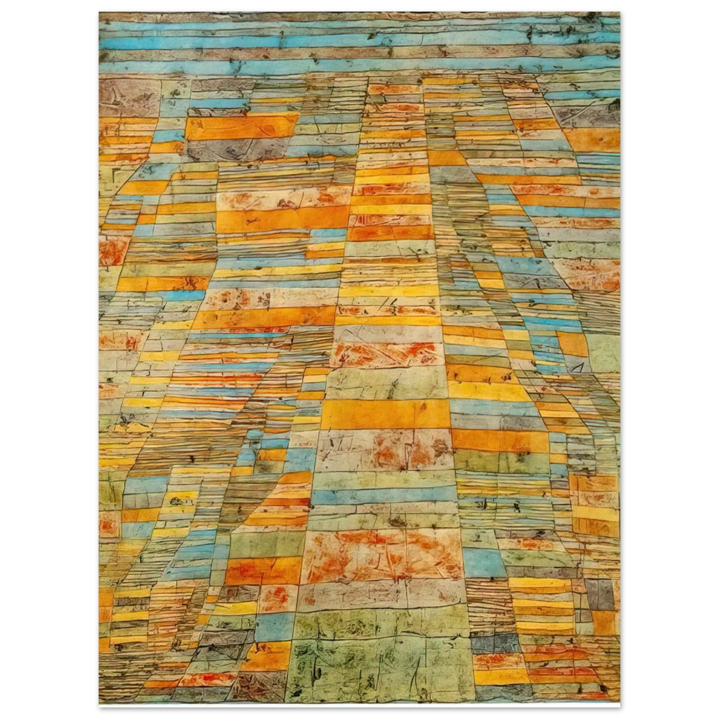 Paul Klee - HIGHWAY AND BYWAYS 1929 Fine Art Poster - Default Title