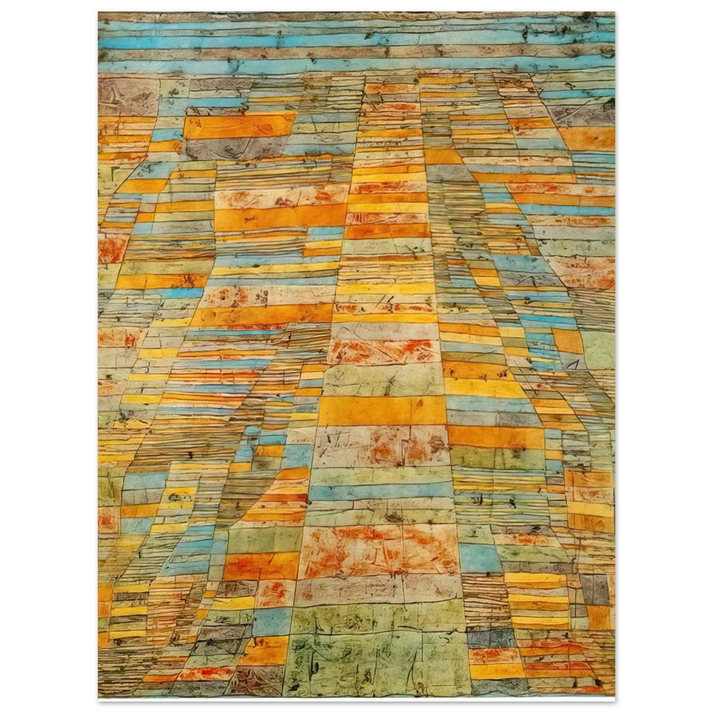 Paul Klee - HIGHWAY AND BYWAYS 1929 75x100 cm / 30x40inches Fine Art Poster