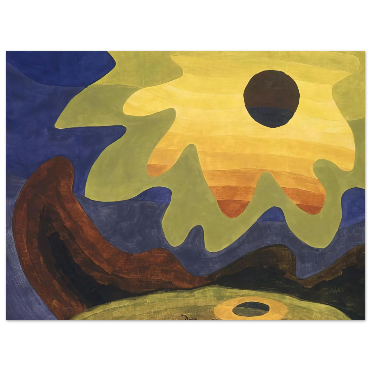 Arthur Dove - Sun - 1943 Fine Art Poster - Default Title