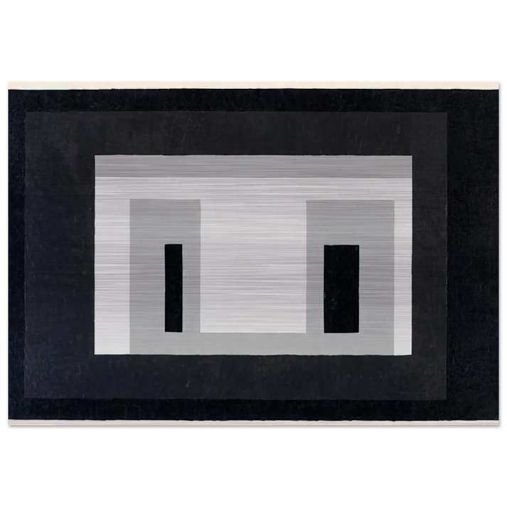 VARIANT ADOBE 1948 - Josef Albers Brushed Aluminum Print - 70x100 cm / 28x40 inches | Josef Albers Aluminum Print | Josef Albers Prints