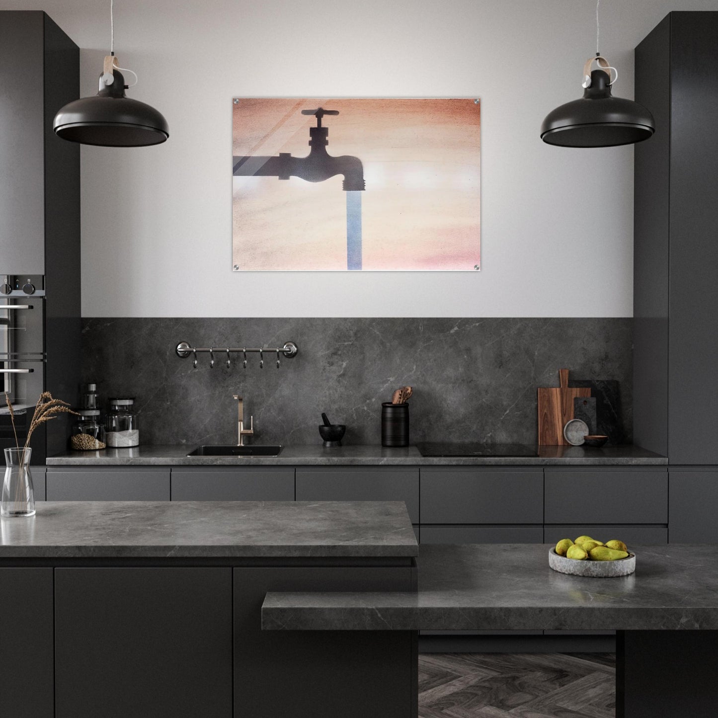 FAUCET - Edward Ruscha Acrylic Print - 70x100 cm / 28x40″ inches