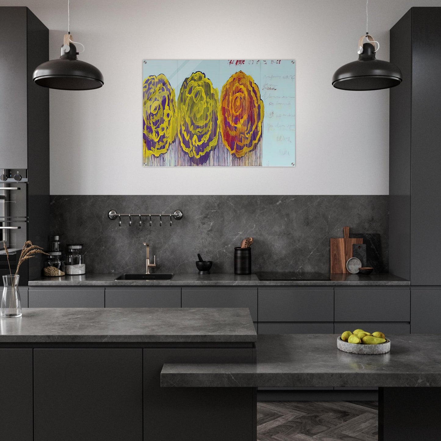 The Rose III - Cy Twombly Acrylic Print - 70x100 cm / 28x40″ inches | Cy Twombly Wall Art | Cy Twombly Prints