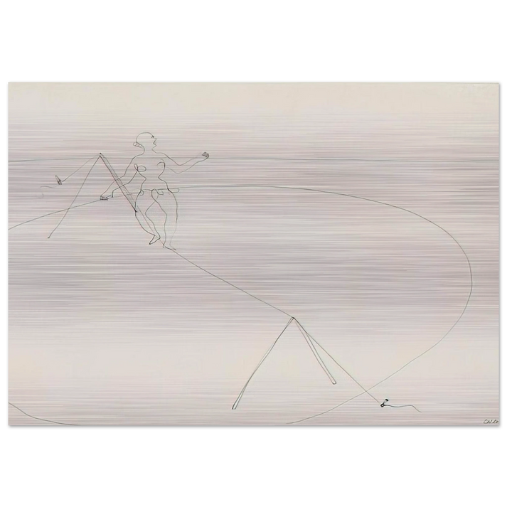 TIGHTROPE WALKER 1932 - Alexander Calder Brushed Aluminum Print - 70x100 cm / 28x40 inches | Alexander Calder Aluminum Print | Alexander Calder Prints