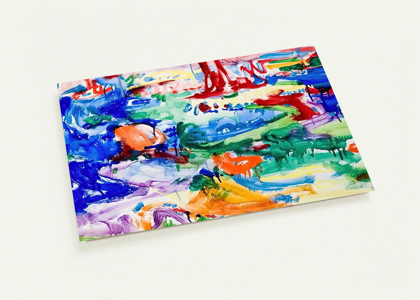 Landscape By Hans Hofmann Pack of 10 Post Cards | Hans Hofmann Post Cards | A6 (10.5 x 14.8 cm) - 4.1 x 5.8 inches