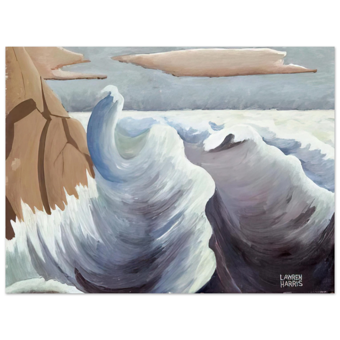 Lawren Harris - Shoreline - Art Nouveau Modern Fine Art Poster - Default Title