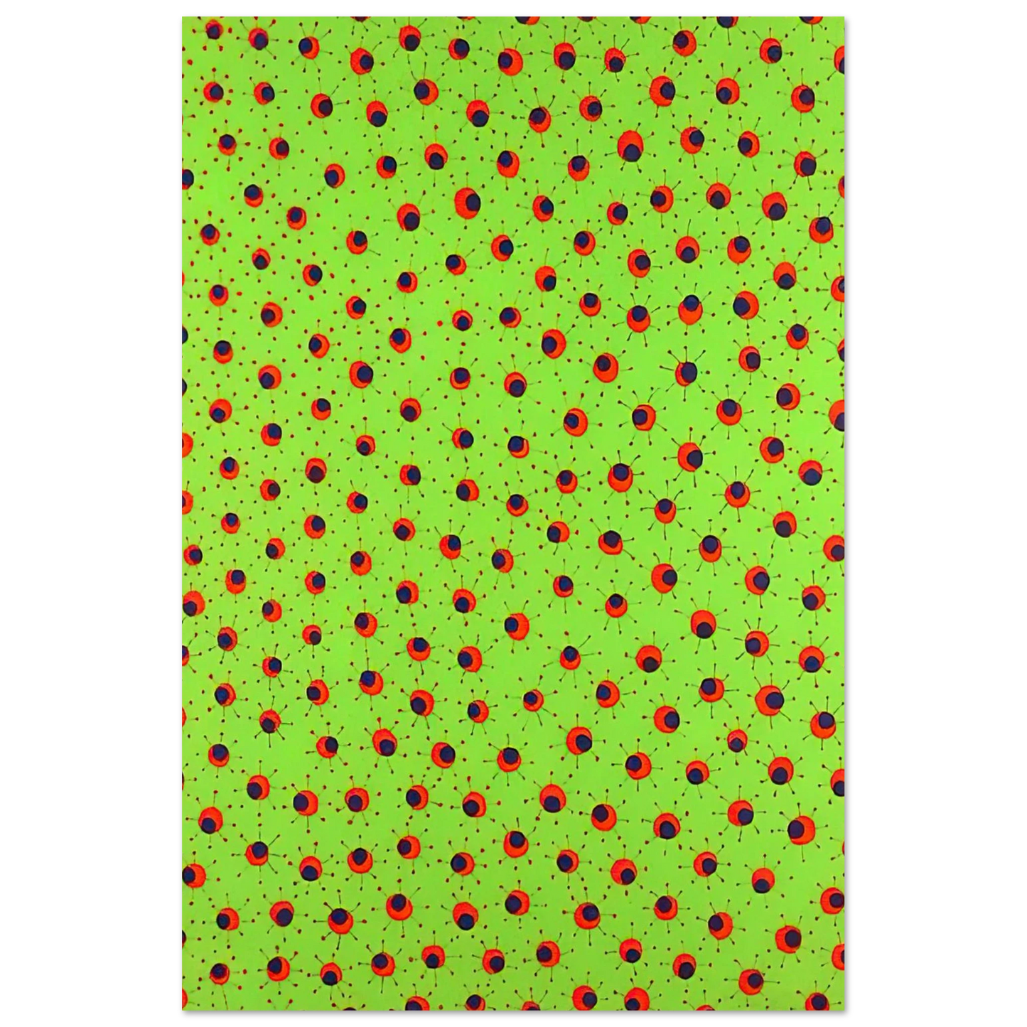 Yayoi Kusama - FIELDS IN SPRING 1988 Fine Art Poster - 75x100 cm / 30x40 inches