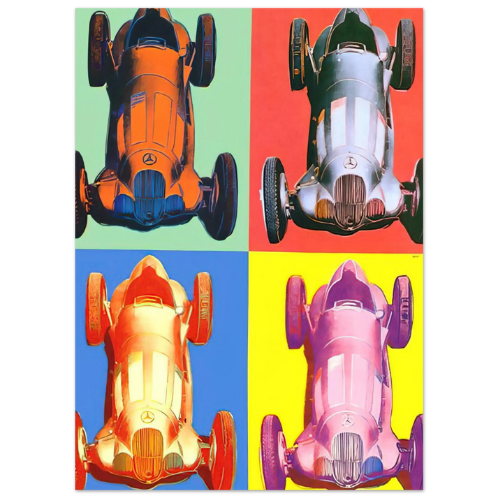 Andy Warhol - Benz Racing Car Fine Art Poster