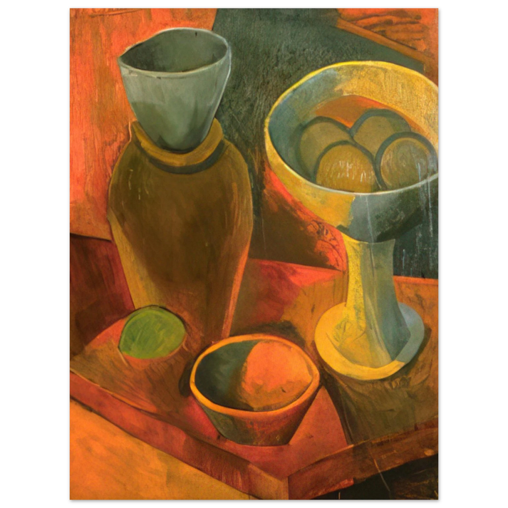Pablo Picasso - Jug and fruit dish 75x100 cm / 30x40inches Fine Art Poster