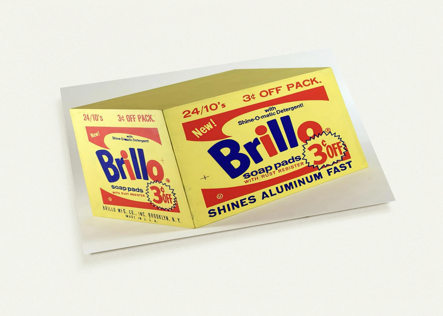 Brillo Box 3c Off By Andy Warhol Pack of 10 Post Cards | Andy Warhol Post Cards | A6 (10.5 x 14.8 cm) - 4.1 x 5.8 inches