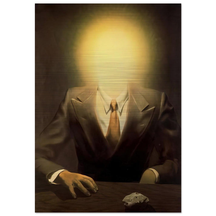 THE PLEASURE PRINCIPLE PORTRAIT OF EDWARD JAMES 1937 - Rene Magritte Brushed Aluminum Print - 70x100 cm / 28x40 inches | Rene Magritte Aluminum Print | Rene Magritte Prints