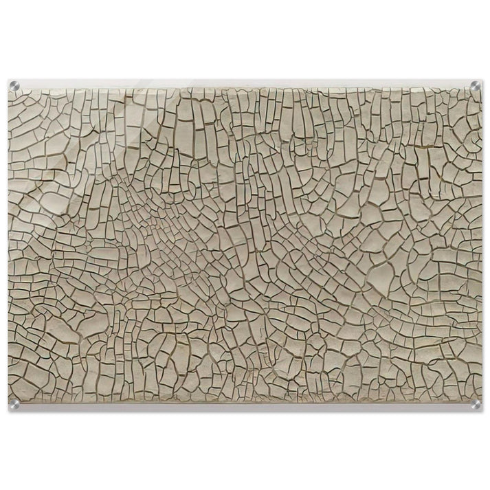 Cretto Grande Bianco - 1982 - Alberto Burri Acrylic Print - 70x100 cm / 28x40″ inches | Alberto Burri Wall Art | Alberto Burri Prints