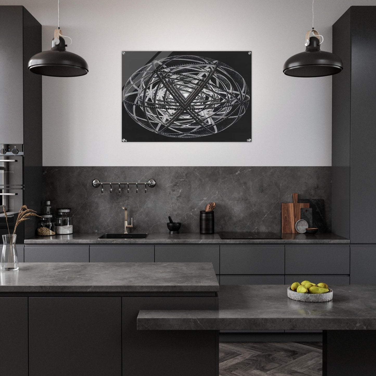 CONCENTRIC RINDS - MC Escher Acrylic Print - 70x100 cm / 28x40″ inches | Maurits Cornelis Escher Prints