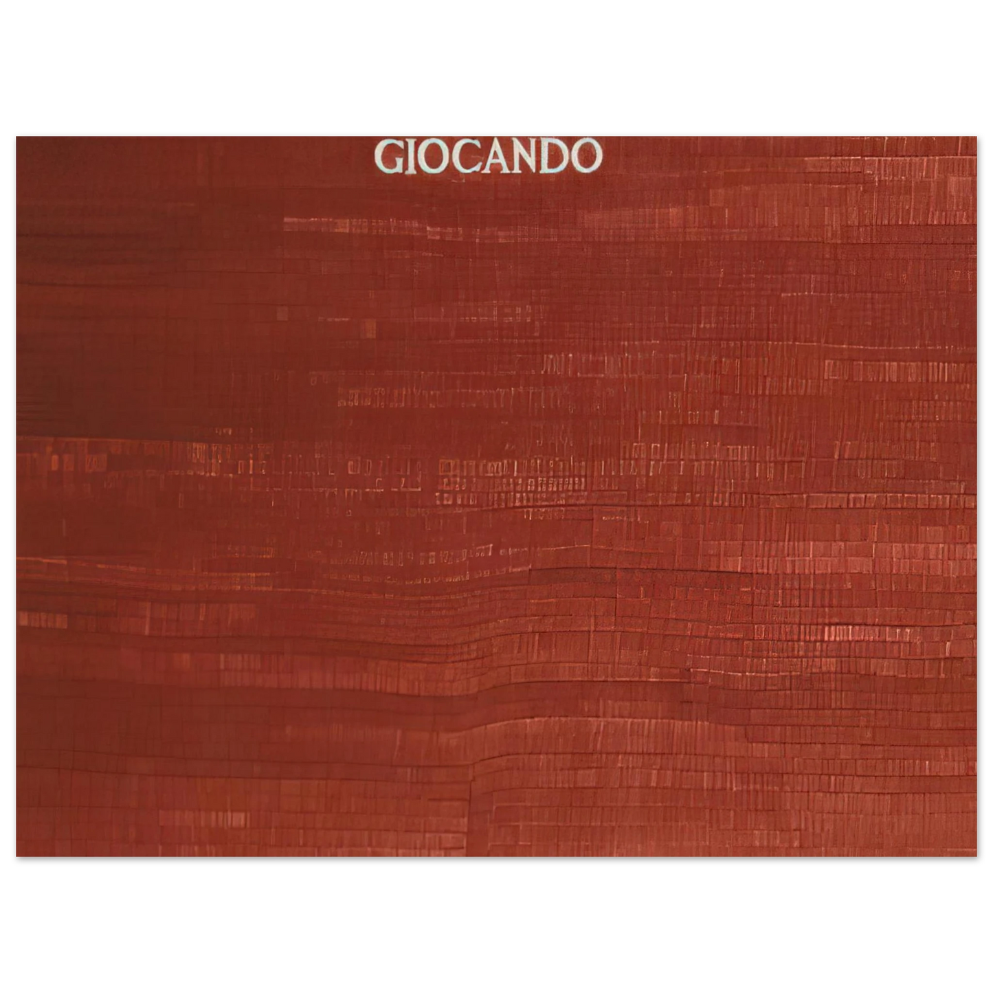 Alighiero Boetti - GIOCANDO Fine Art Poster - Default Title