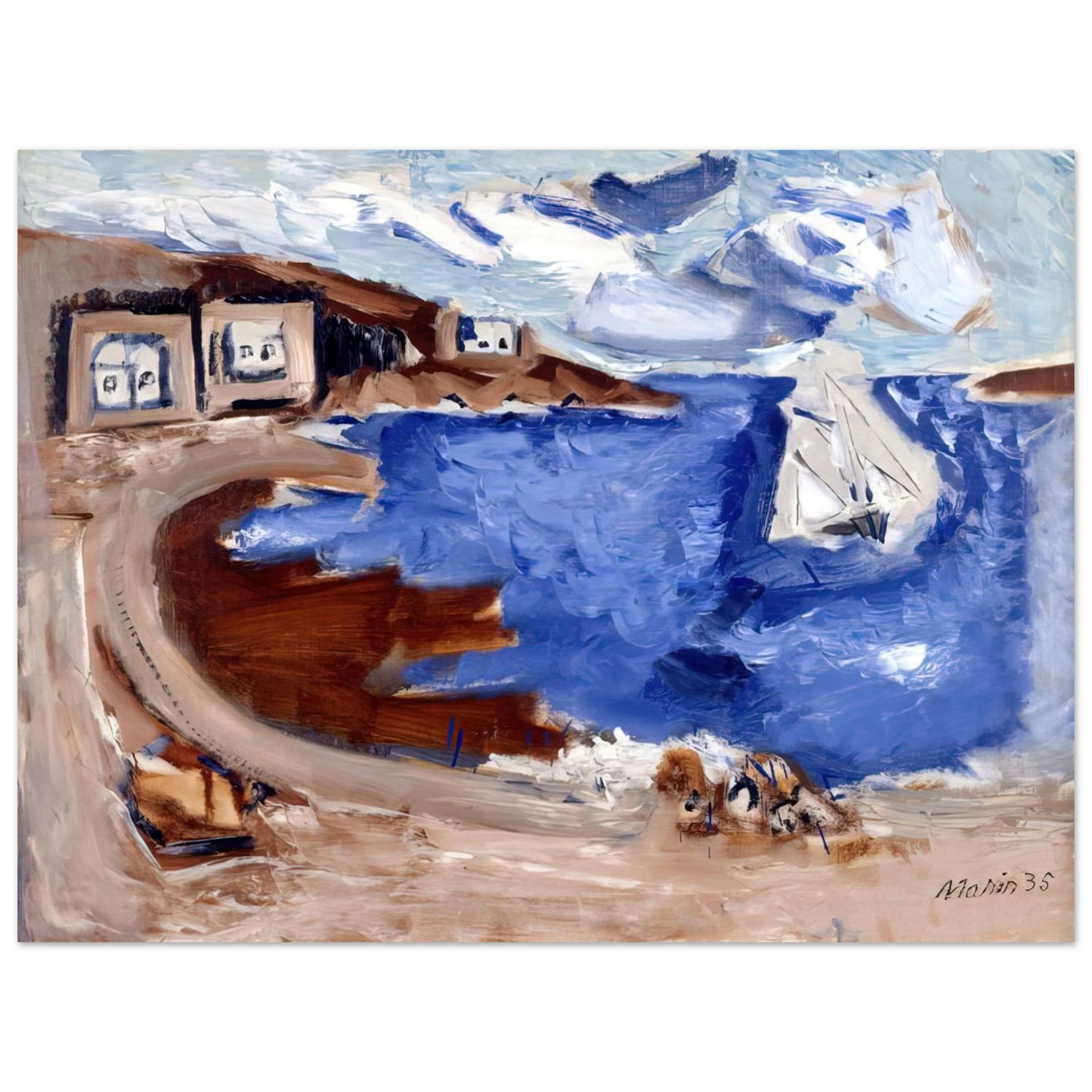 John Marin - From Seeing Cape Split - 1935 Fine Art Poster - Default Title