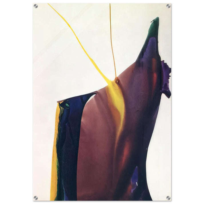 Phenomena Yellow Strike - Paul Jenkins Acrylic Print - 70x100 cm / 28x40″ inches | Paul Jenkins Wall Art | Paul Jenkins Prints