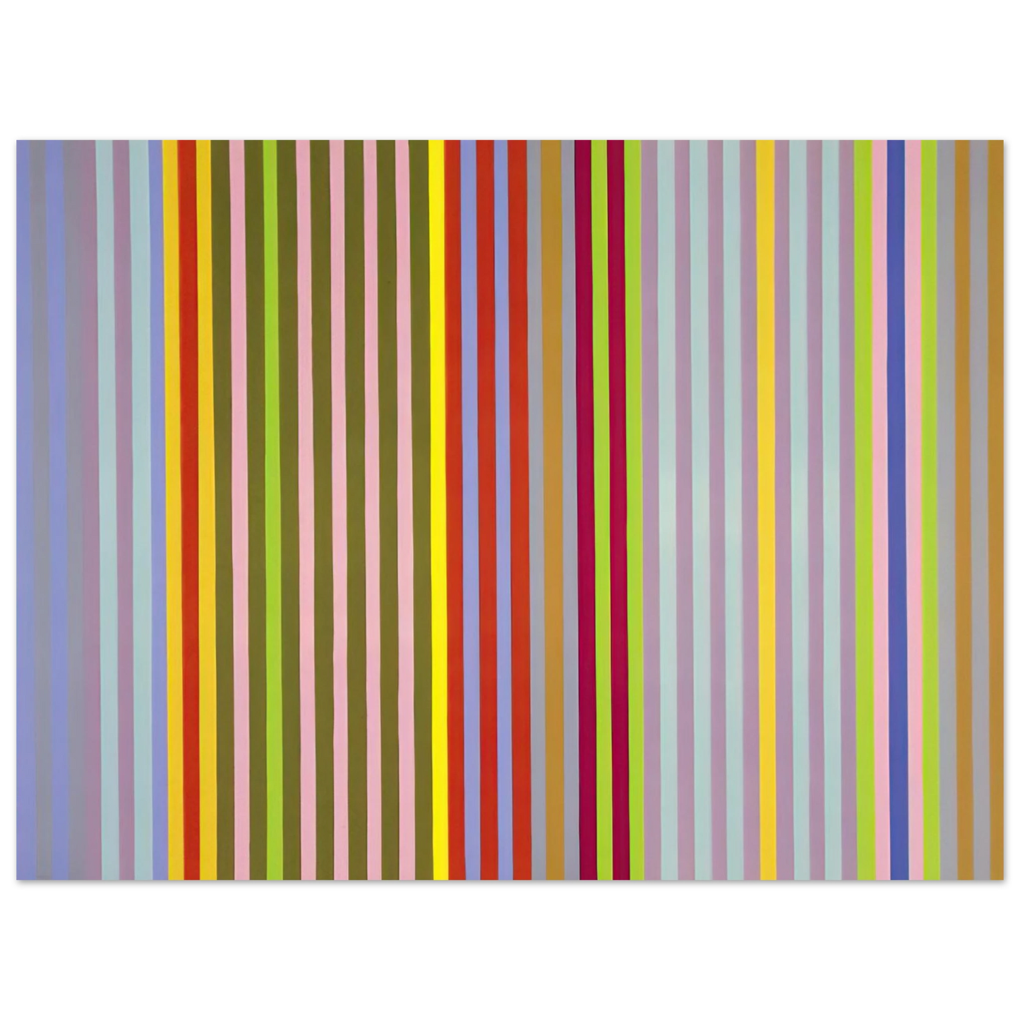 Gene Davis - Apricot Ripple - 1968 Fine Art Poster - Default Title