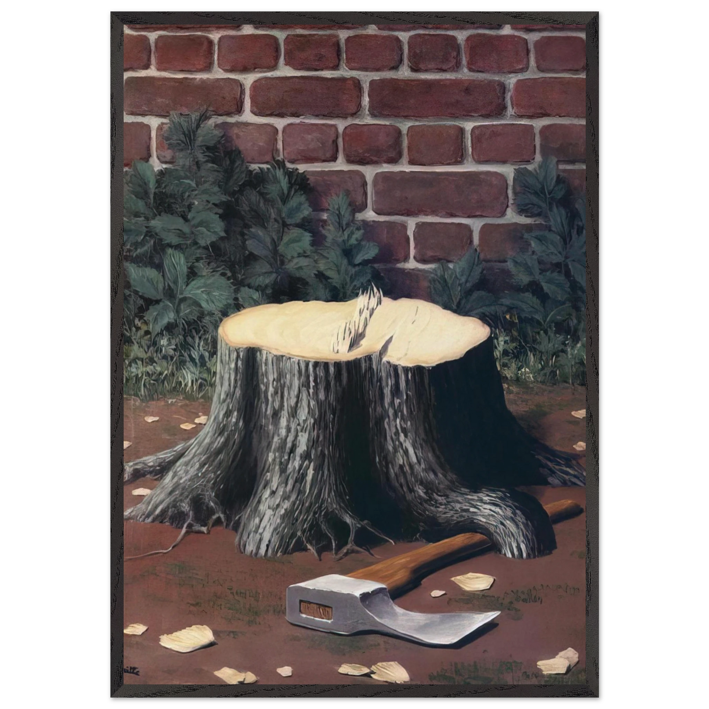 THE LABOURS OF ALEXANDER 1950 - Rene Magritte 70x100 cm / 28x40 inches Framed Art Print – Black Wooden Frame