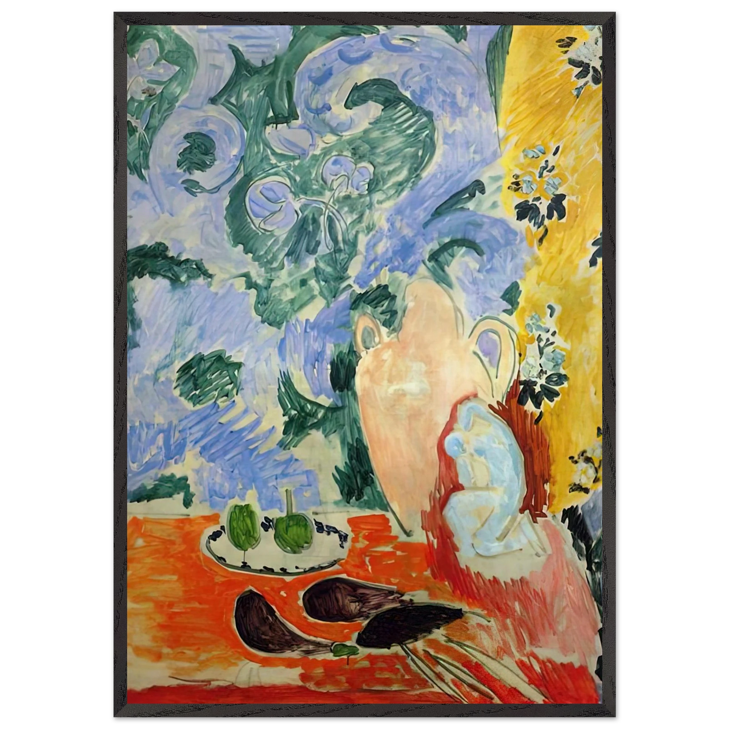 STILL LIFE 13 - Henri Matisse 70x100 cm / 28x40 inches Framed Art Print – Black Wooden Frame