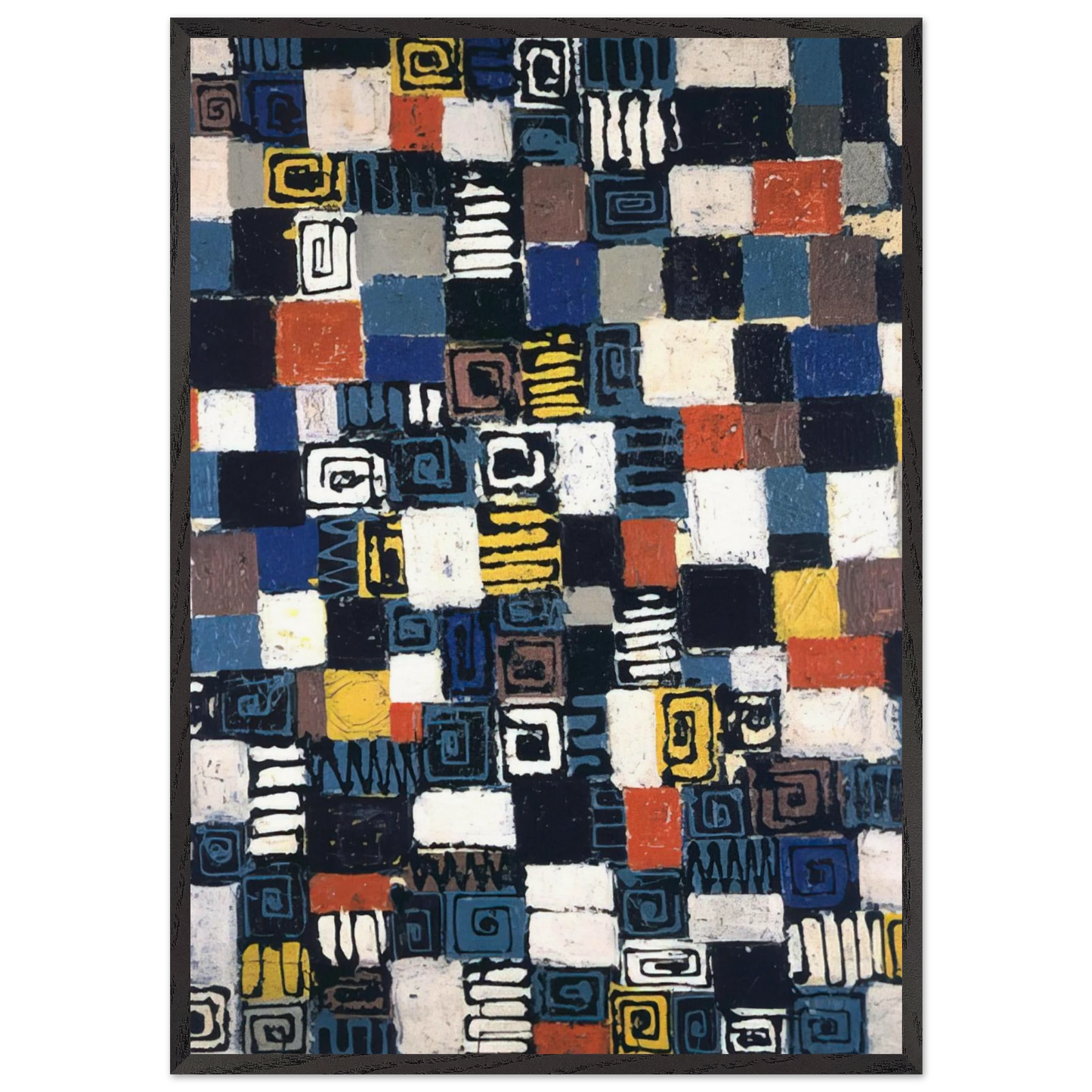 Untitled from Little Image series - Lee Krasner 70x100 cm / 28x40 inches Framed Art Print – Black Wooden Frame